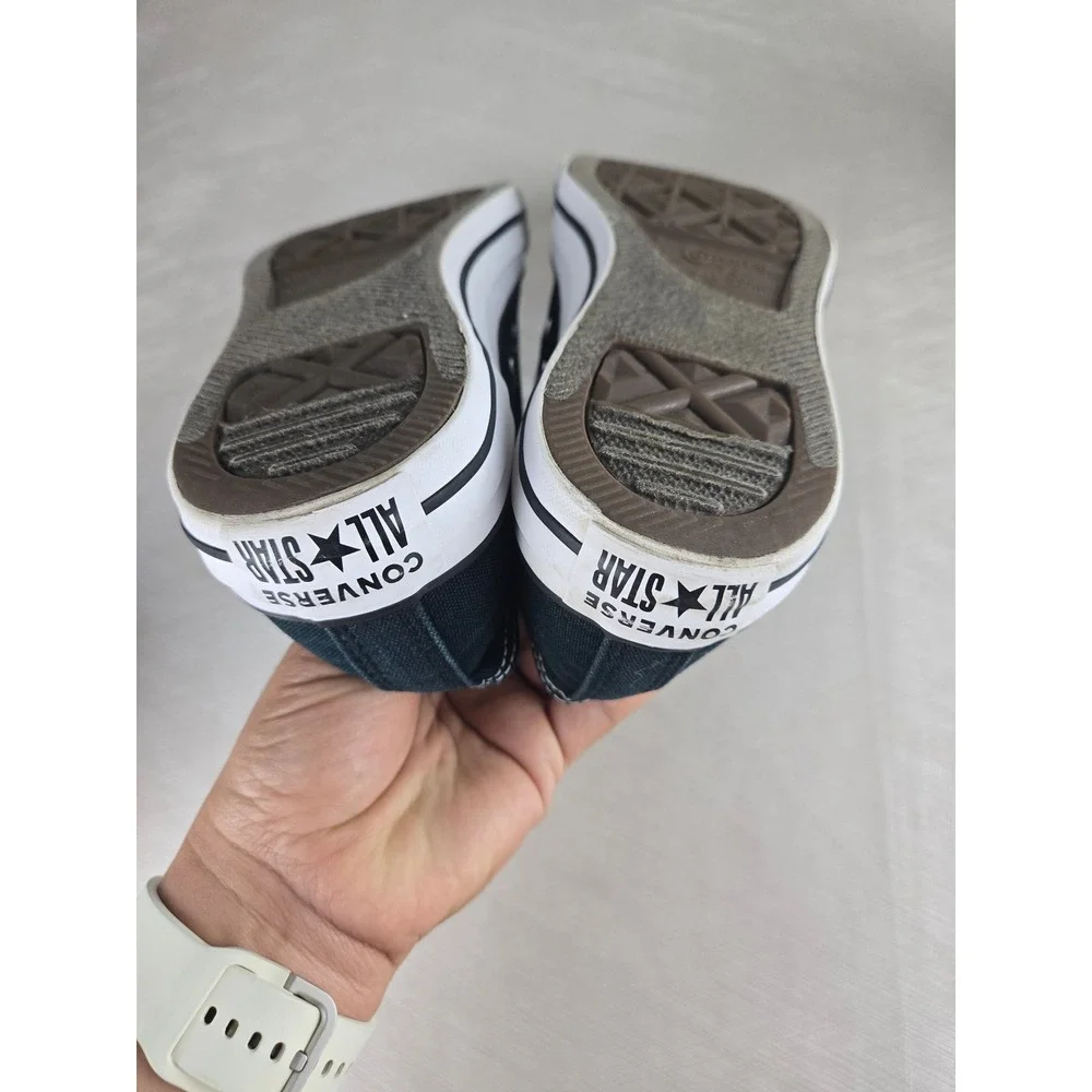Classic Low-Top Canvas Sneakers - Black - Picture 8 of 12